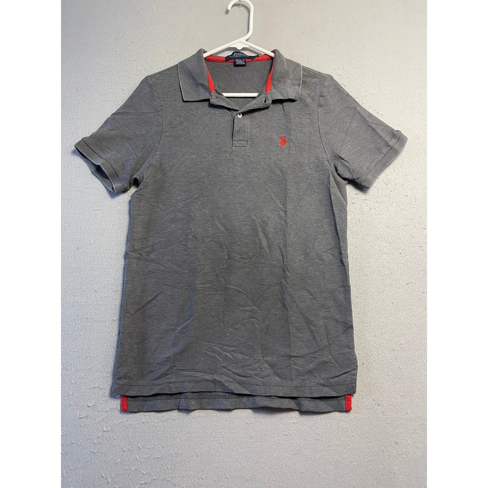 U.S. Polo Assn. Ultimate Pique Cotton Polyester Gray Small Mens